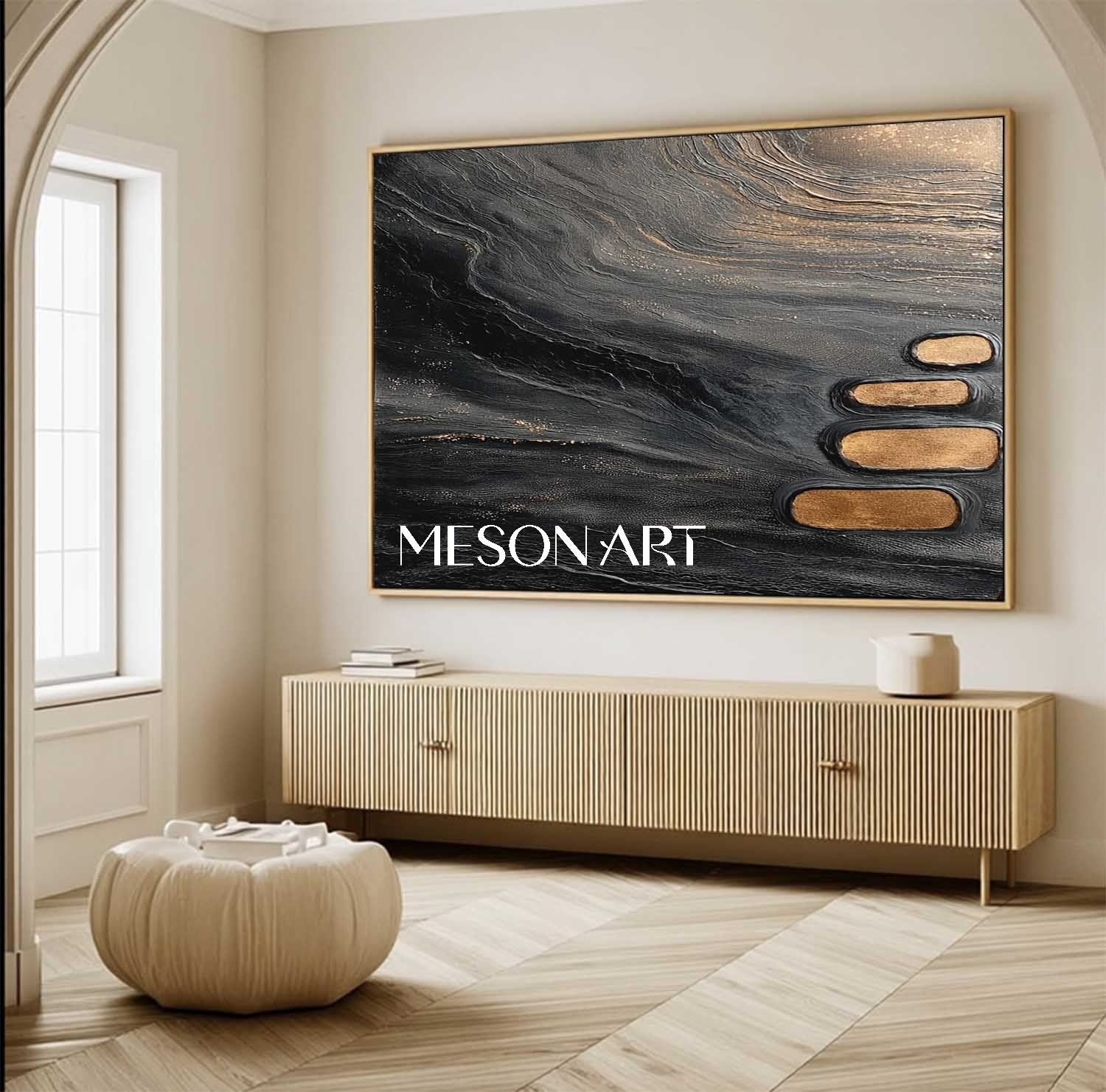 Buy Textured Minimalist Abstract Canvas for Dining Room or Bedroom