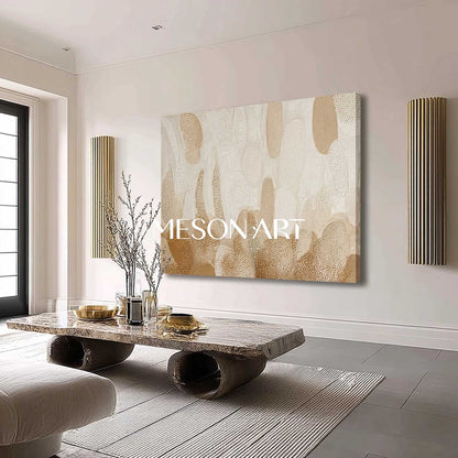 Beige Framed Bohemian Art – Handcrafted Canvas for Every Room