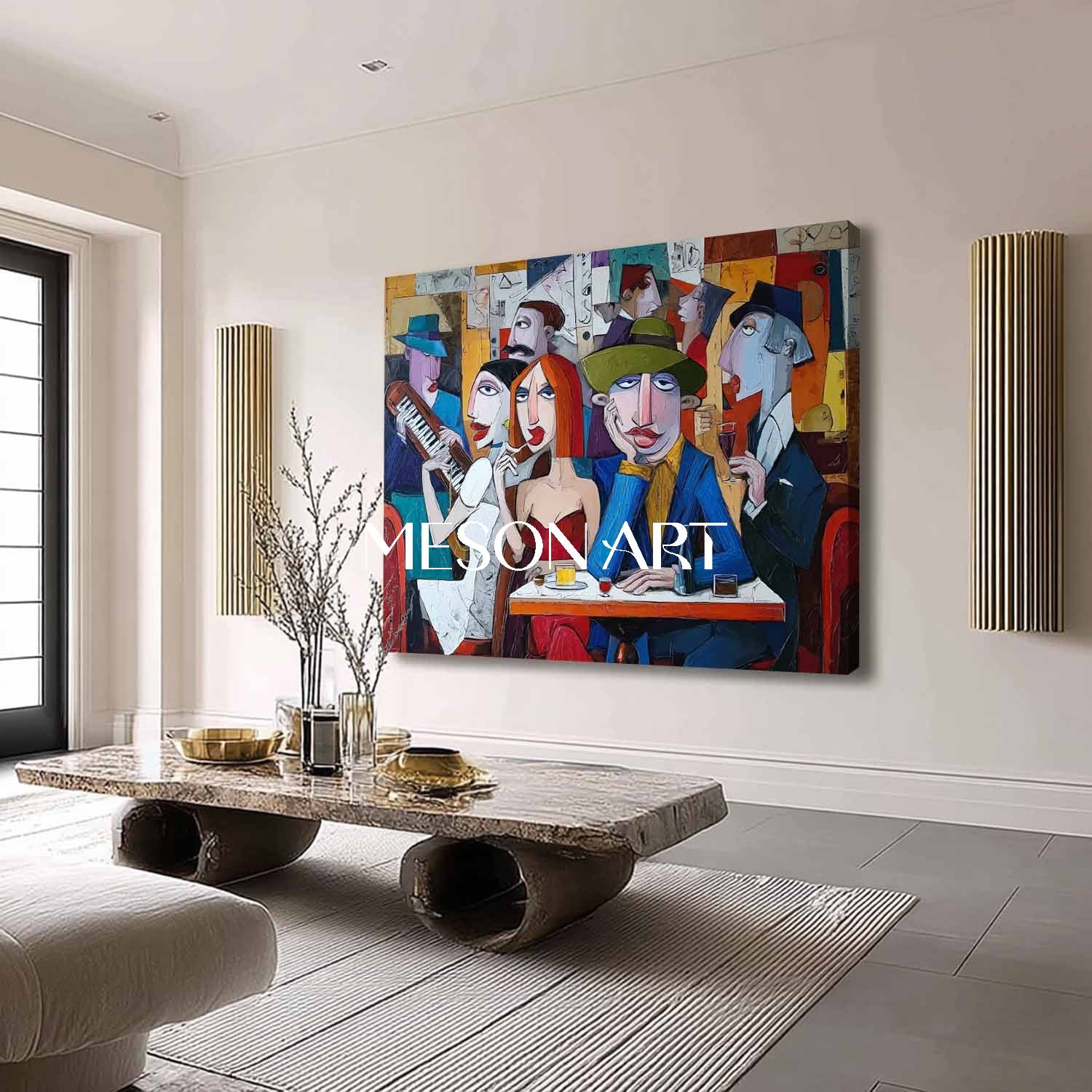 Pop Art Wall Art – Bold and Colorful Canvas for Restaurant Interiors