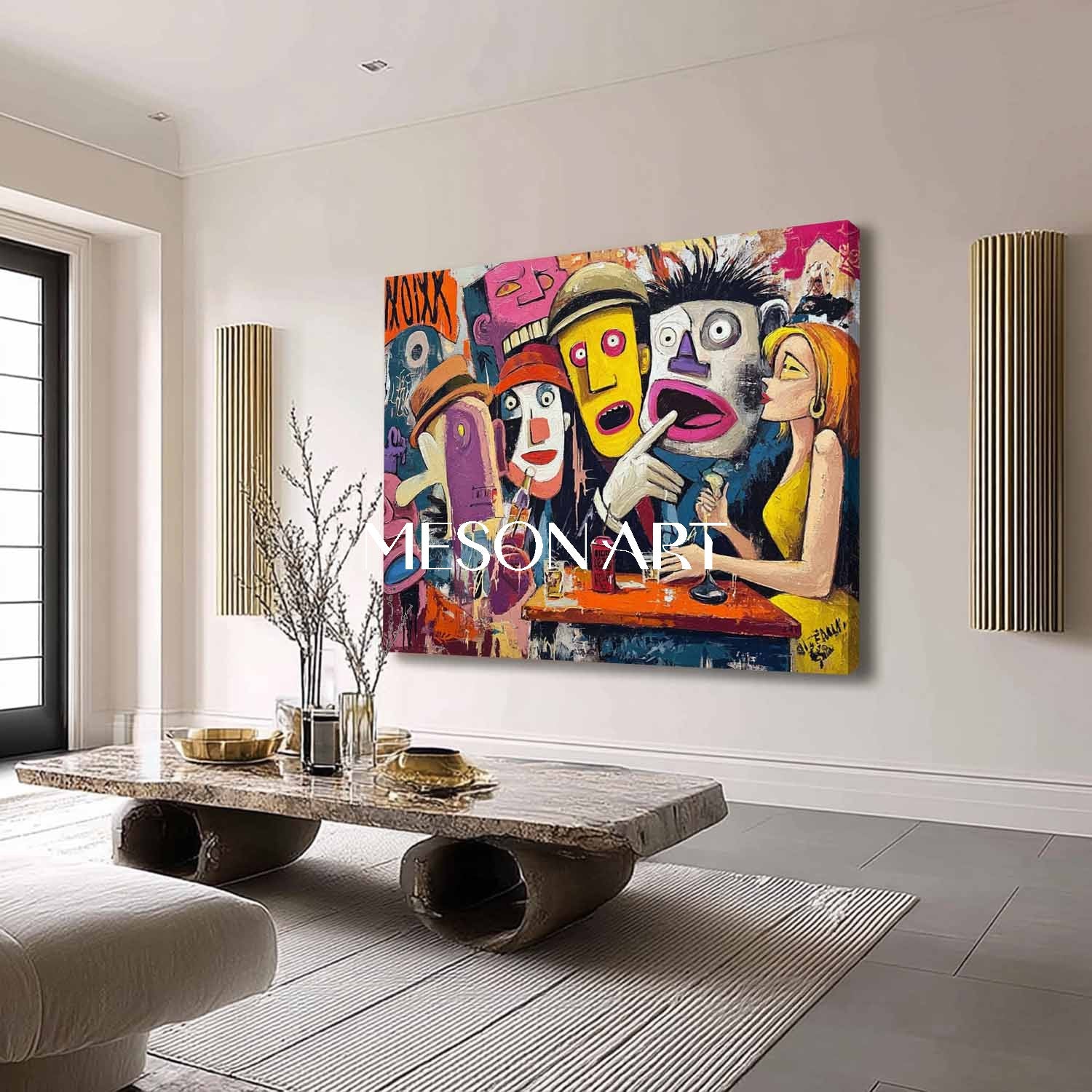 Pop Art Canvas for Walls – Unique Dining Room Decor with Modern Style