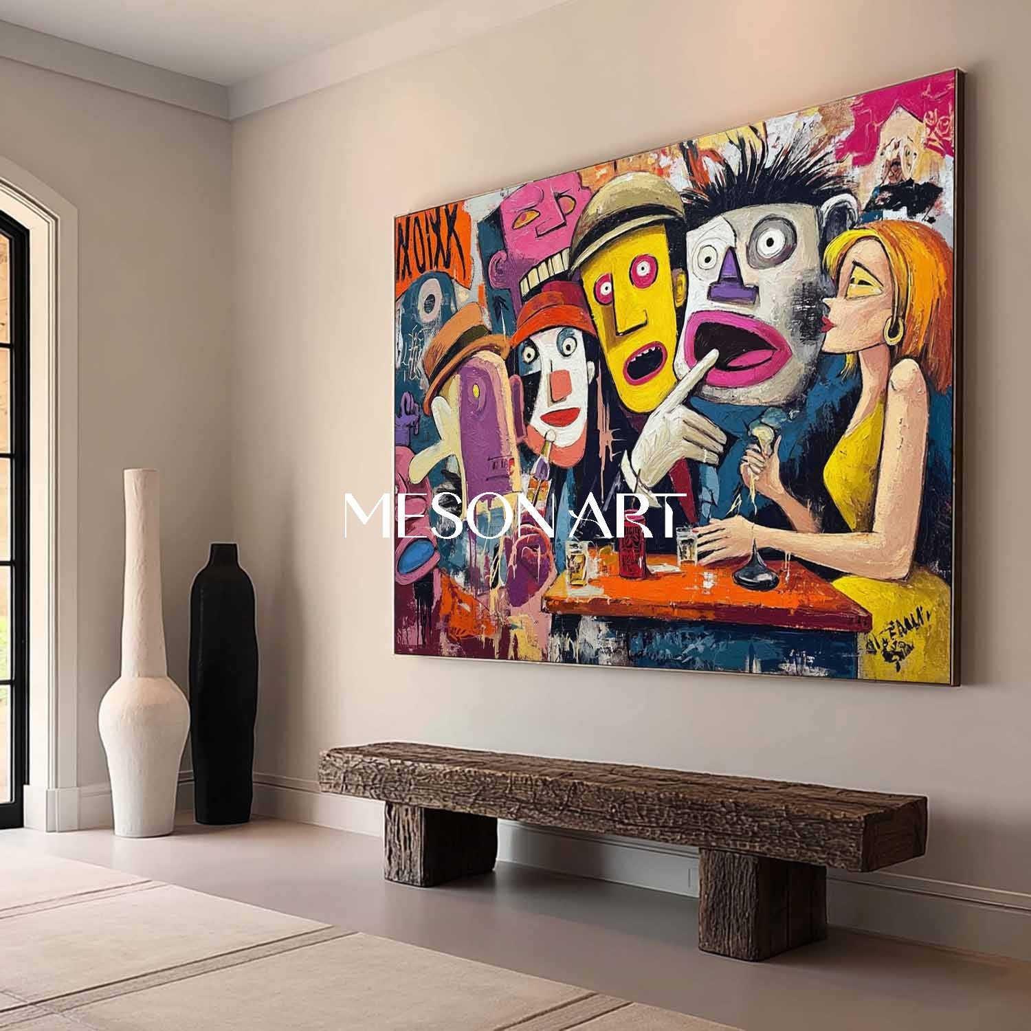 Pop Art Canvas for Walls – Unique Dining Room Decor with Modern Style