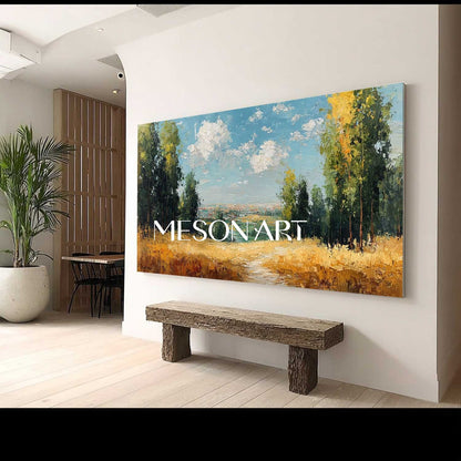 Fall Landscape Canvas for Sale Vibrant Autumn Wall Art for Living Room
