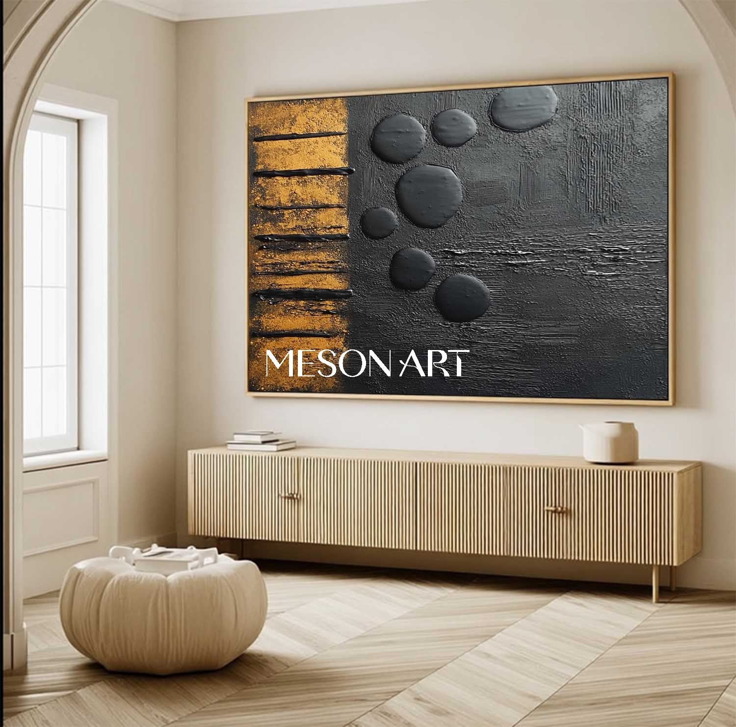 Buy Textured Minimalist Abstract Canvas for Dining Room or Bedroom