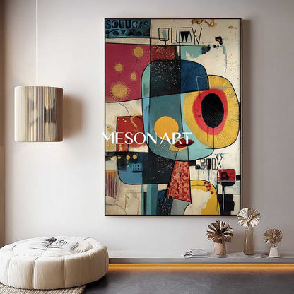 Large Picasso Abstract Art Canvas For Sale Picasso Style Paintings Picasso Wall Art Decor