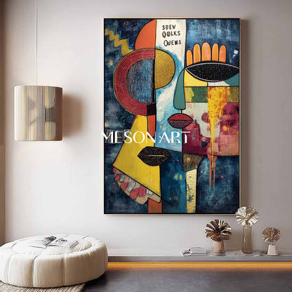 Large Picasso Wall Art Decor Picasso Abstract Art Canvas For Sale Picasso Style Paintings
