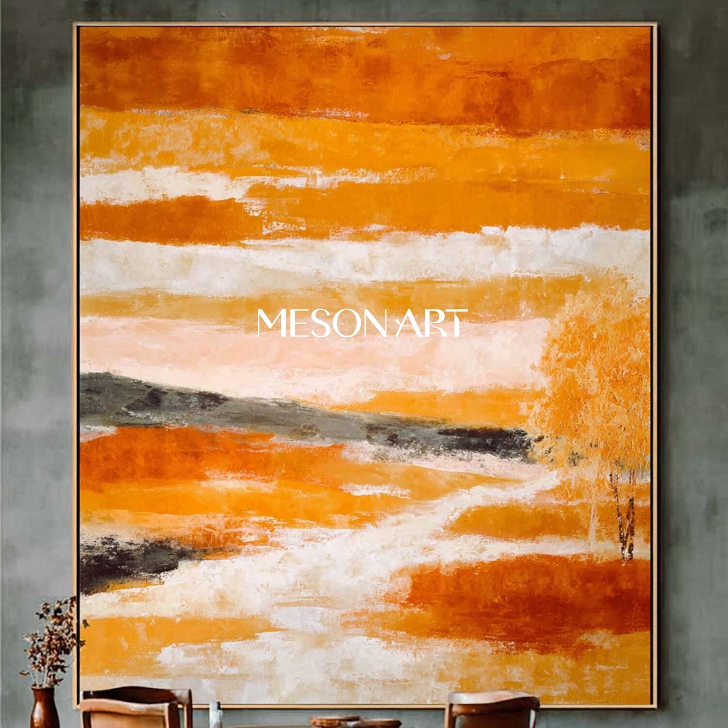Autumn Colors Wall Art Fall Home Decor Canvas for Cozy Interiors
