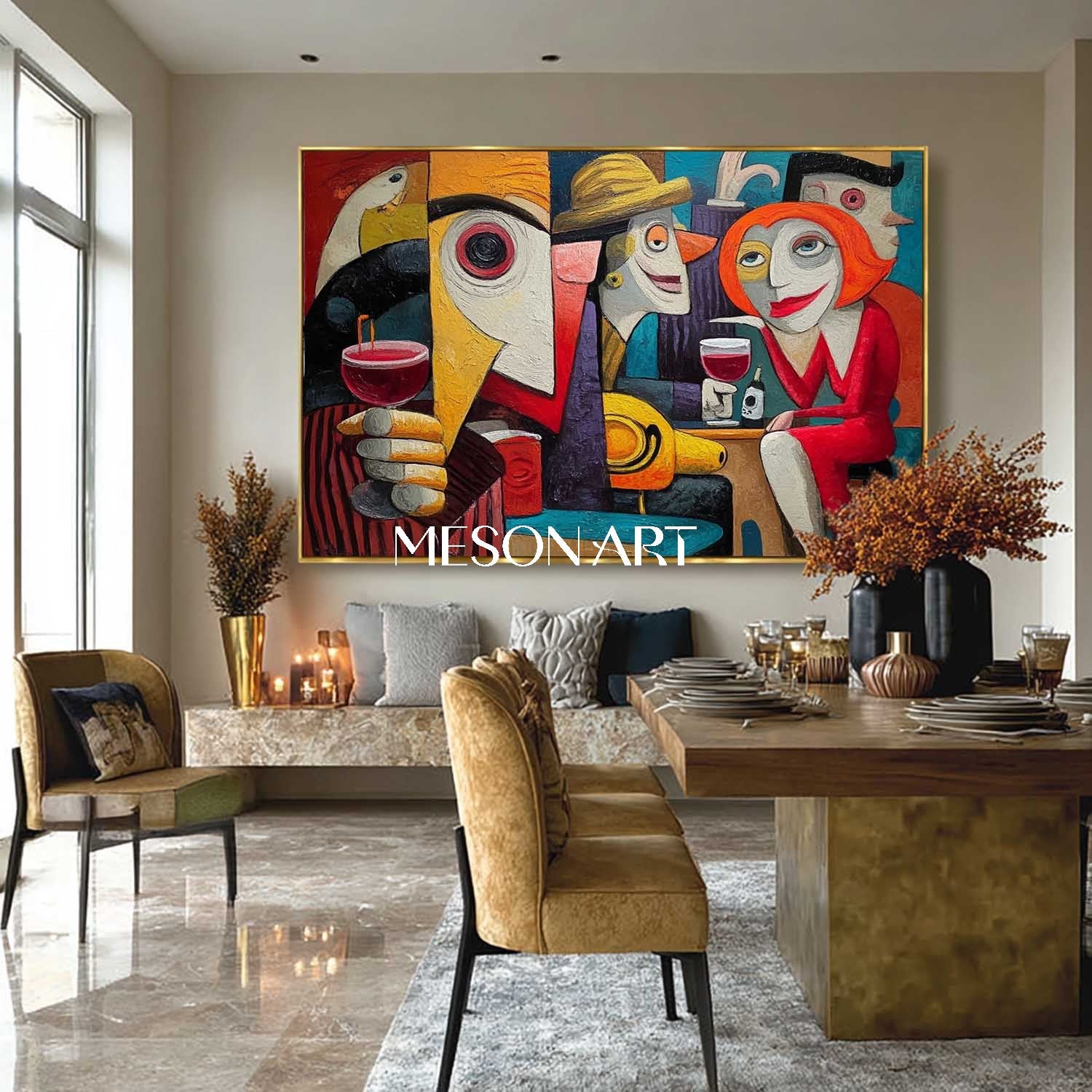 カラフルなポップアート抽象絵画オンライン販売送料無料 – MesonArt