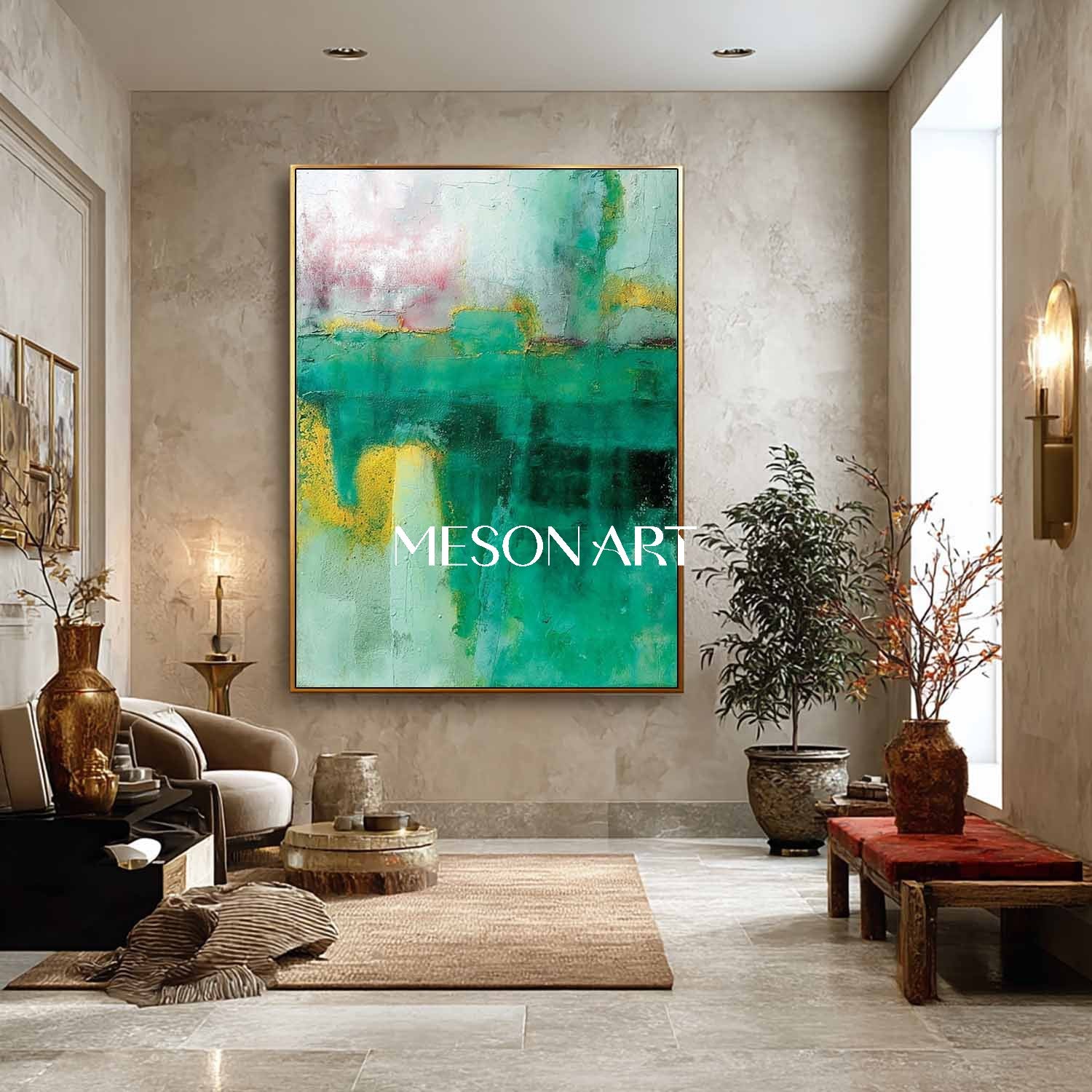 Buy Sage Green Abstract Wall Art Sage Green Wall Decor For Dining Room