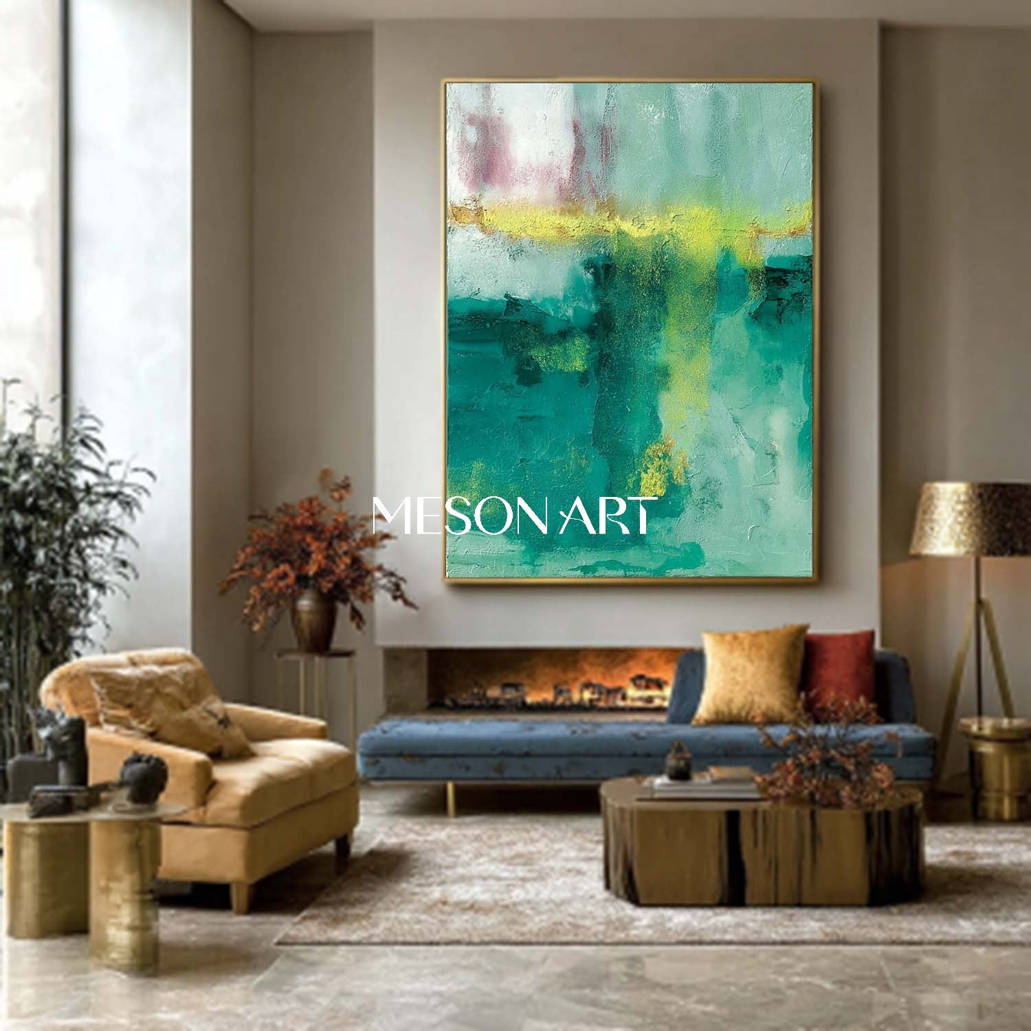 Sage Green Abstract Art for Sale Sage Green Wall Decor for Entrance Hall
