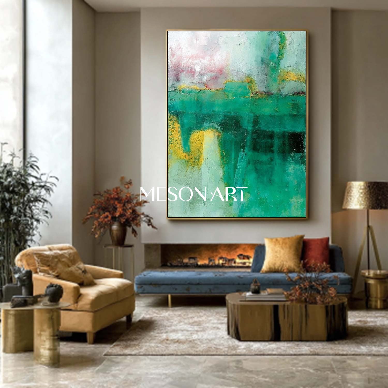 Buy Sage Green Abstract Wall Art Sage Green Wall Decor For Dining Room