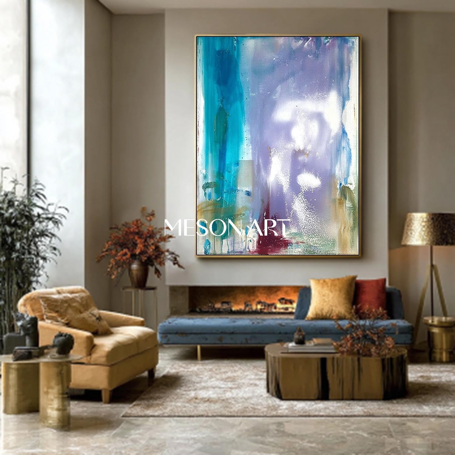 Bathroom Light Blue Abstract Wall Art Light Blue Abstract Paintings for Sale