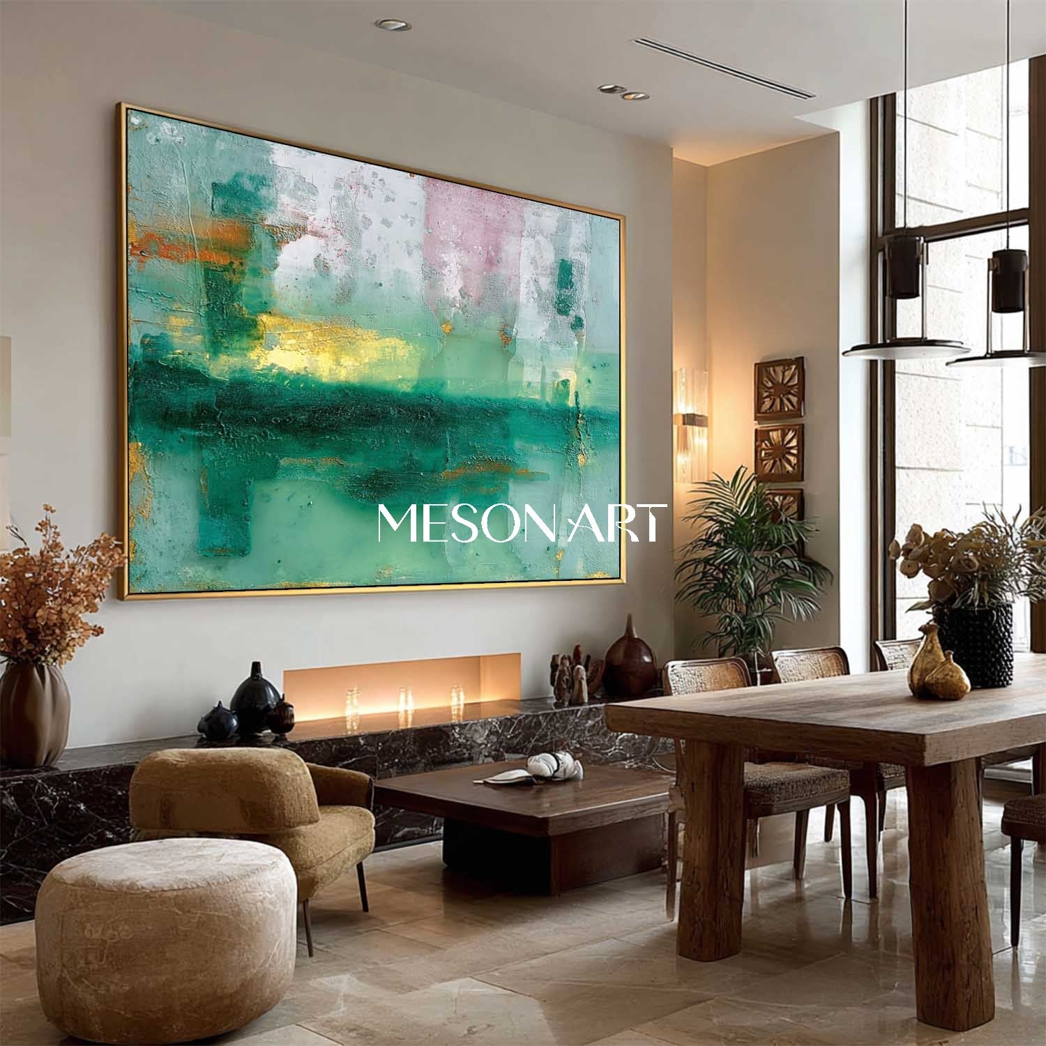 Sage Green Abstract Art Sage Green Abstract Wall Decor For Living Room