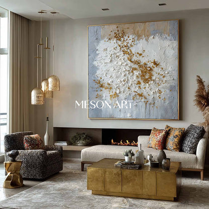Wabi-Sabi Abstract Modern Canvas Textured Wall Art Large Painting