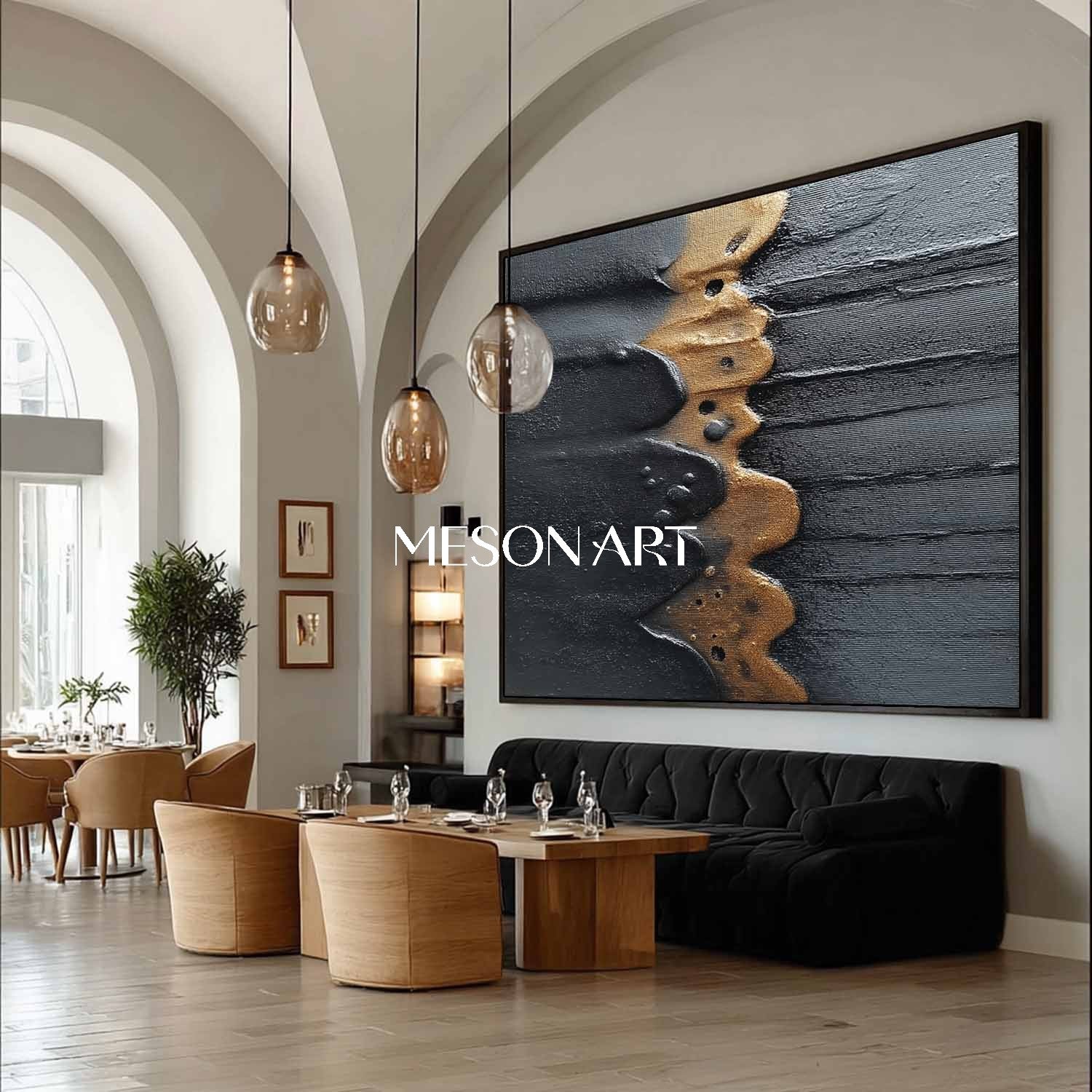 Wabi-Sabi Textured Minimalist Abstract Painting for Living Room Wall