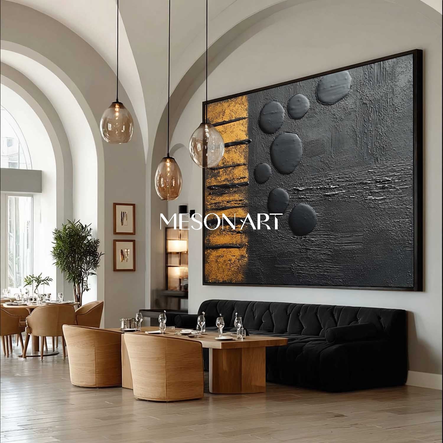 Buy Textured Minimalist Abstract Canvas for Dining Room or Bedroom