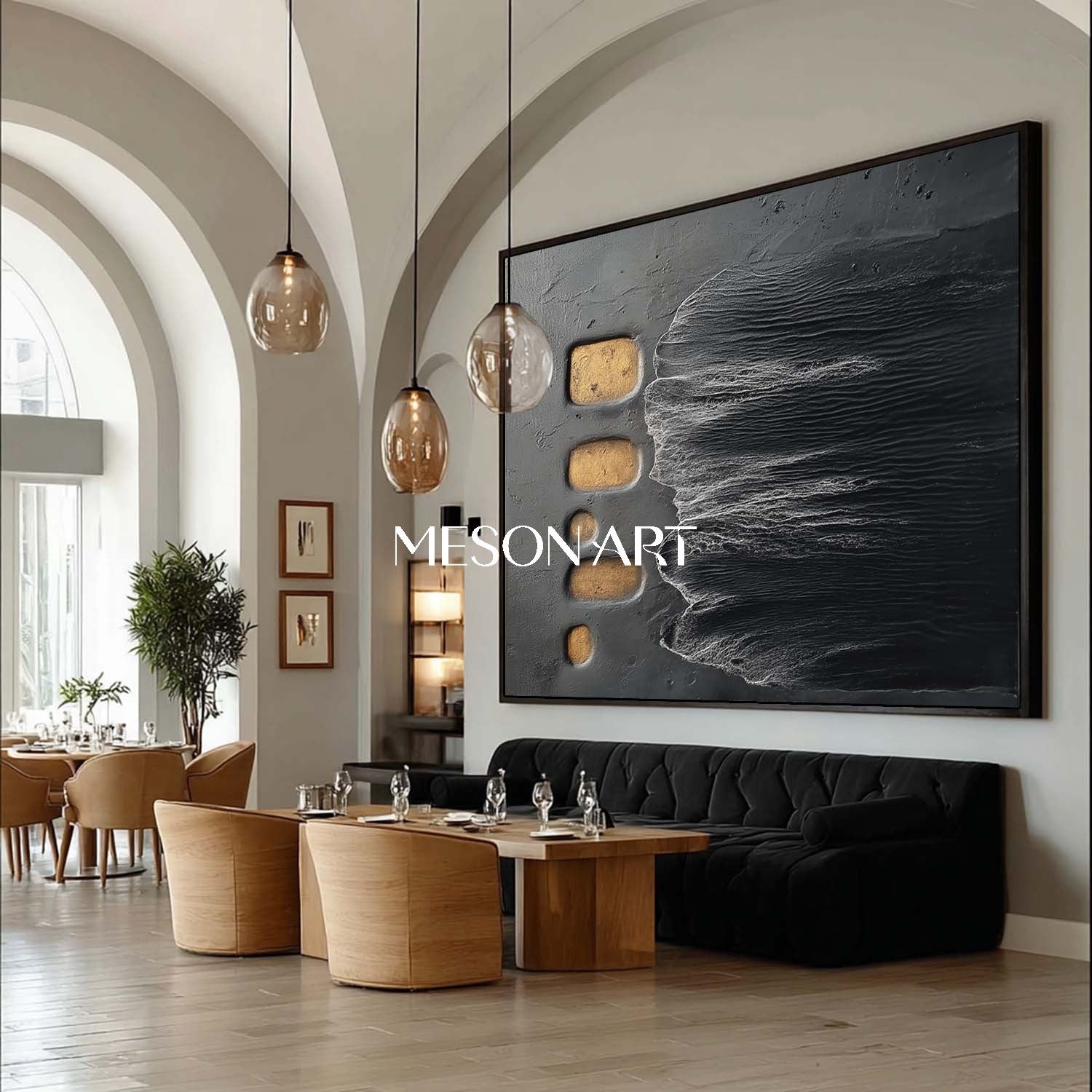 Shop Elegant Minimalist Abstract Oil Painting for Living Room Office