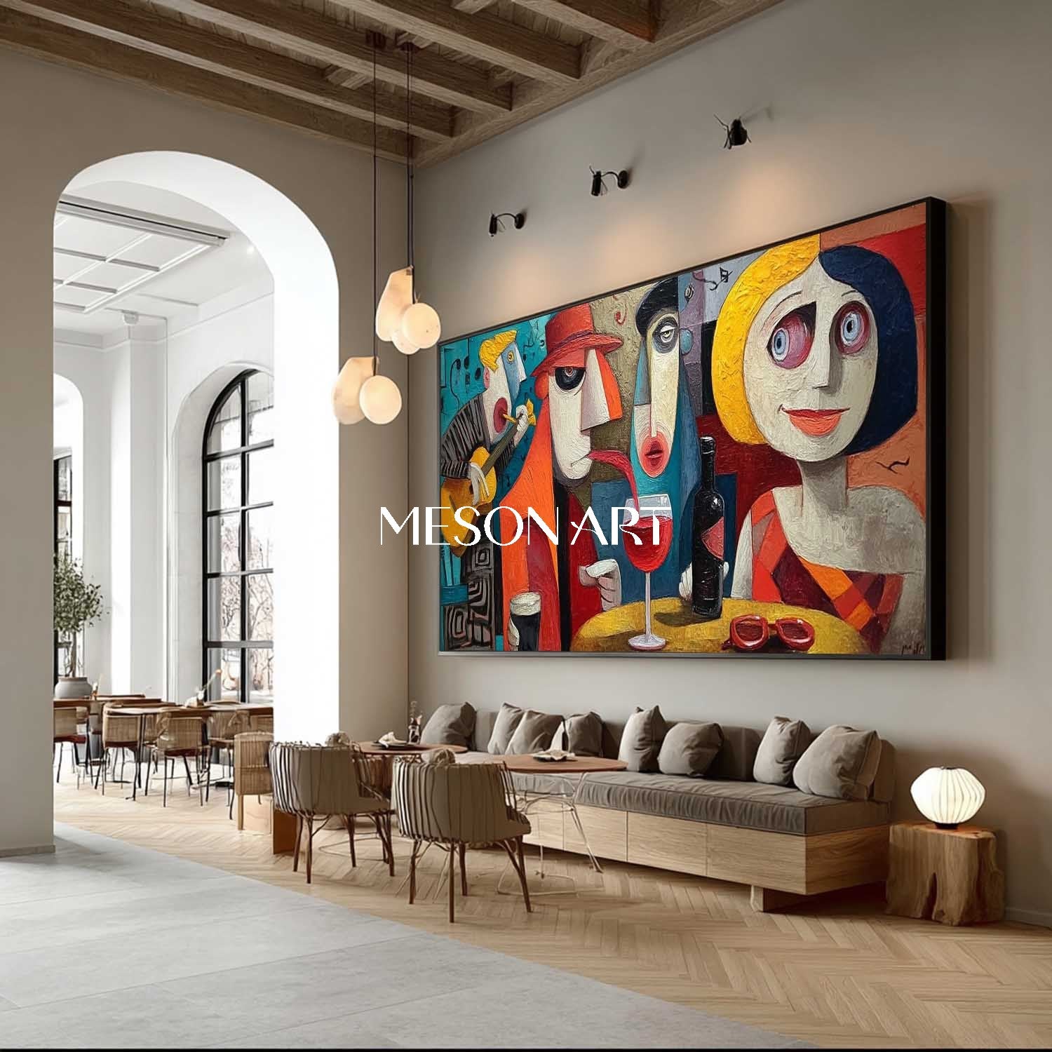 Order Oversized Pop Art Abstract Art for Trendy Office or Hotel Lobby