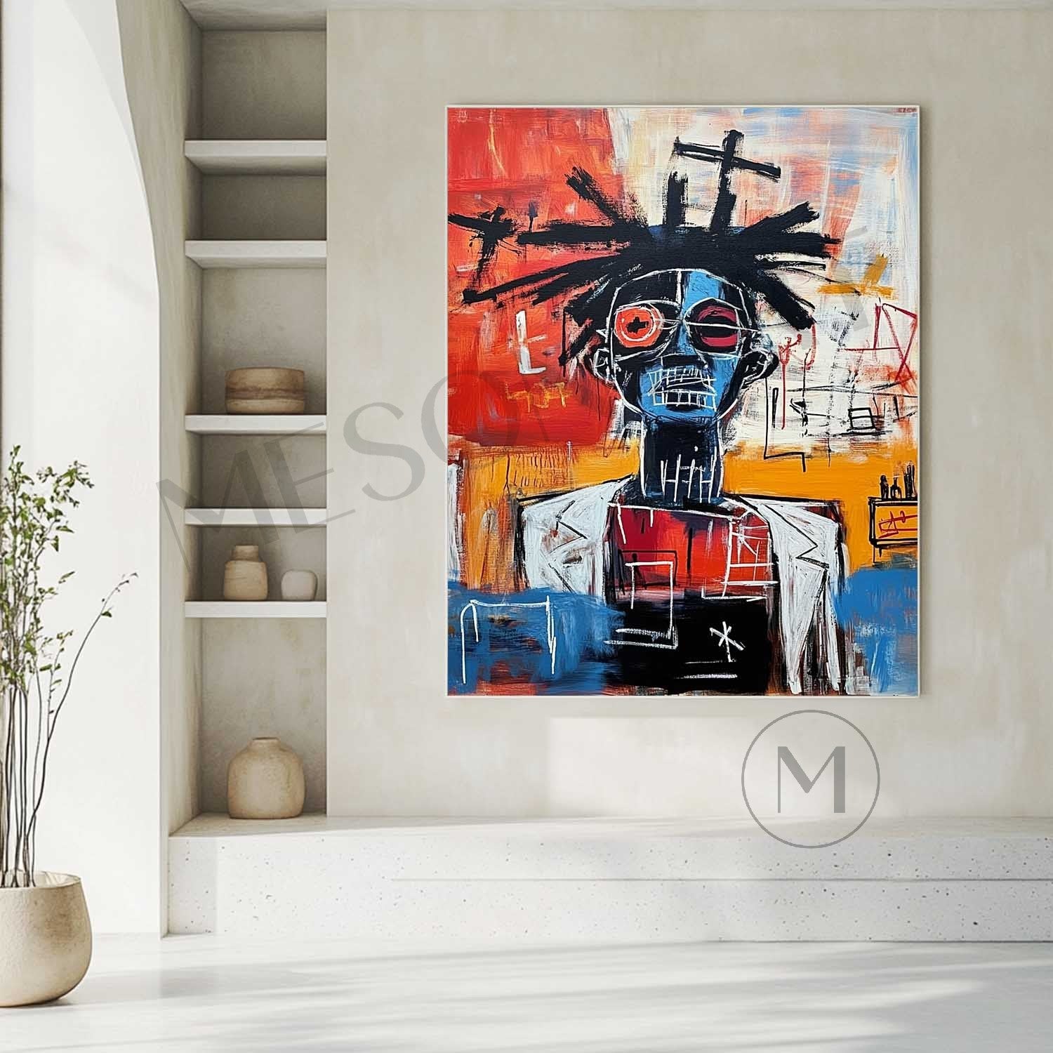 Basquiat Portrait Art Clinic Decorative Wall Art For Sale Basquiat Graffiti Abstract Canvas Painting