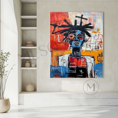 Basquiat Portrait Art Clinic Decorative Wall Art For Sale Basquiat Graffiti Abstract Canvas Painting