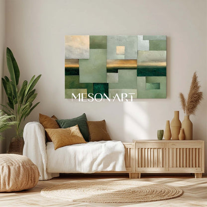Wabi-sabi wall art brown abstract landscape painting nature canvas wall art decor for sale