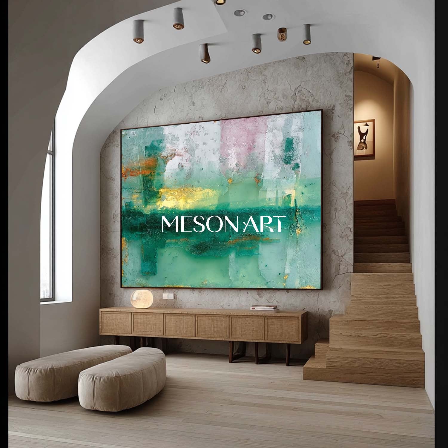 Sage Green Abstract Art Sage Green Abstract Wall Decor For Living Room