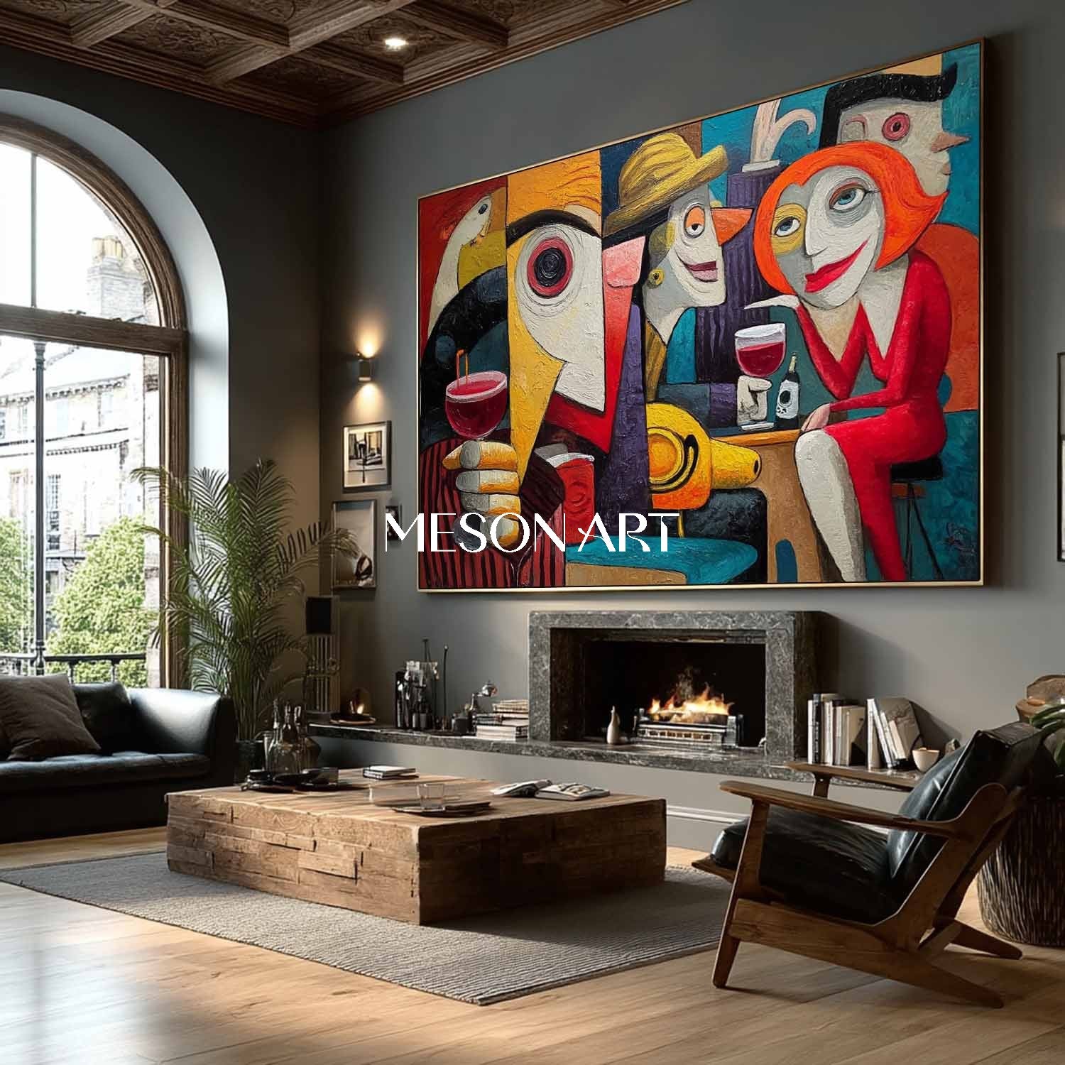 Colorful Pop Art Abstract Painting for Sale Online with Free Shipping