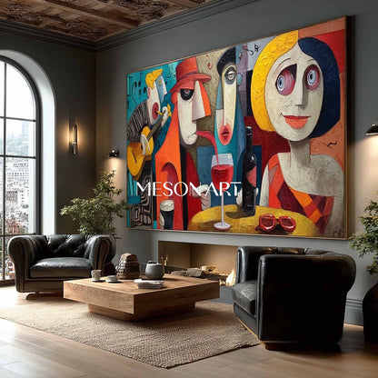 Order Oversized Pop Art Abstract Art for Trendy Office or Hotel Lobby