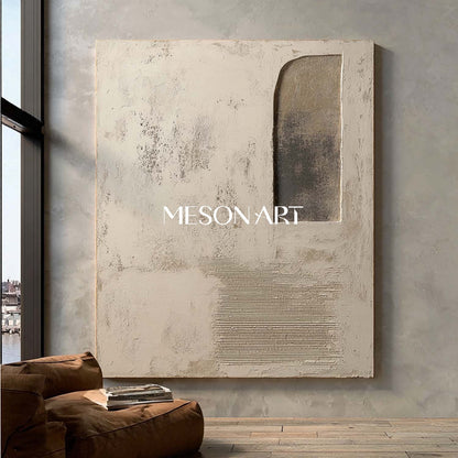 Large 3D Sand Wall Art Decoration Sand Texture Painting Sand Abstract Canvas Art