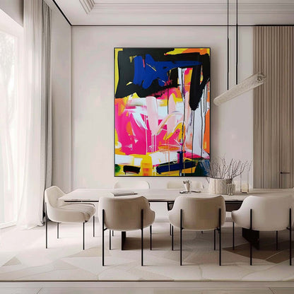 Large Colorful Abstract Art Color Abstract Canvas Wall Art Colorful Modern Wall Texture Paintings