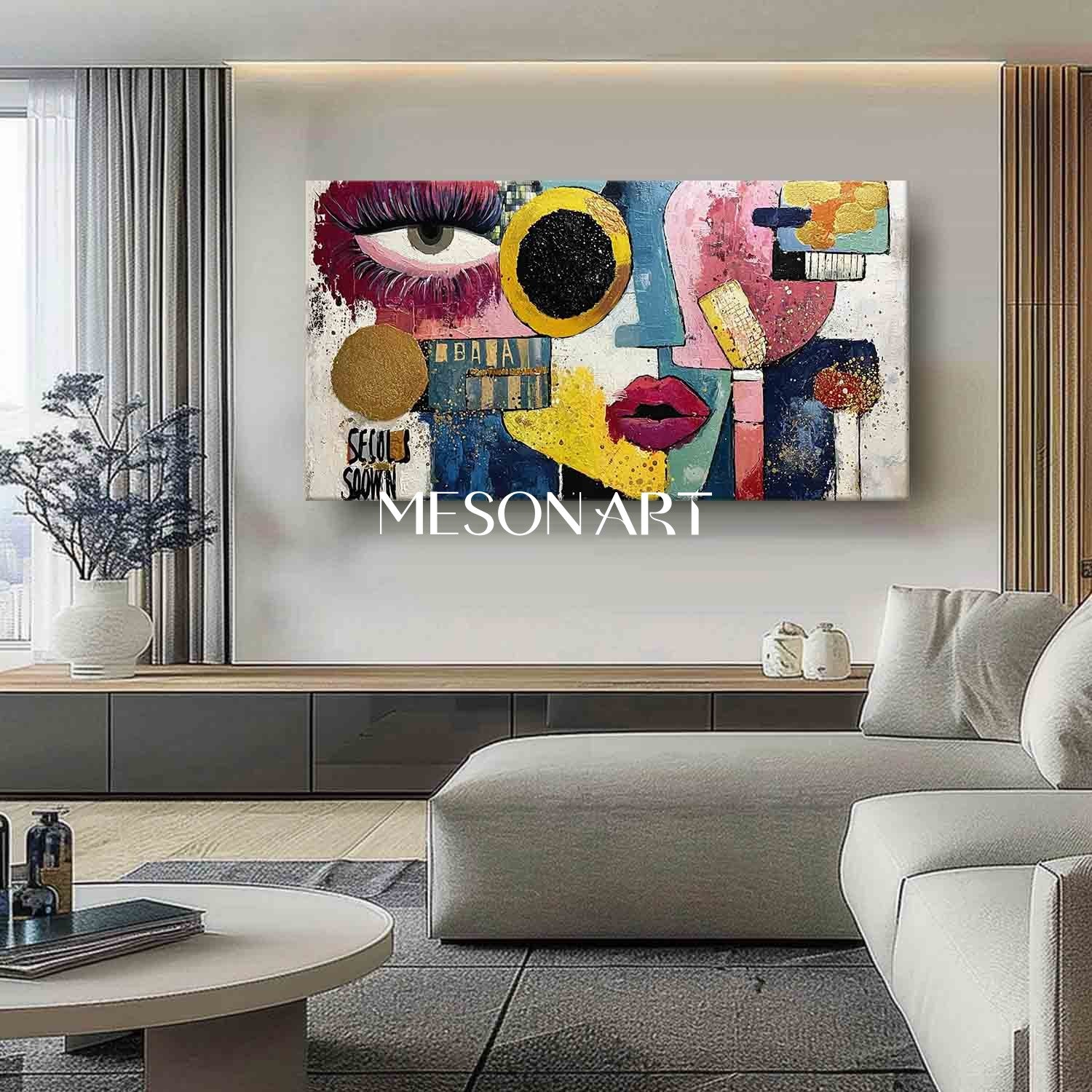 Extra Large Picasso Style Paintings Picasso Pop Wall Art Decor For Sale Picasso Abstract Canvas Art