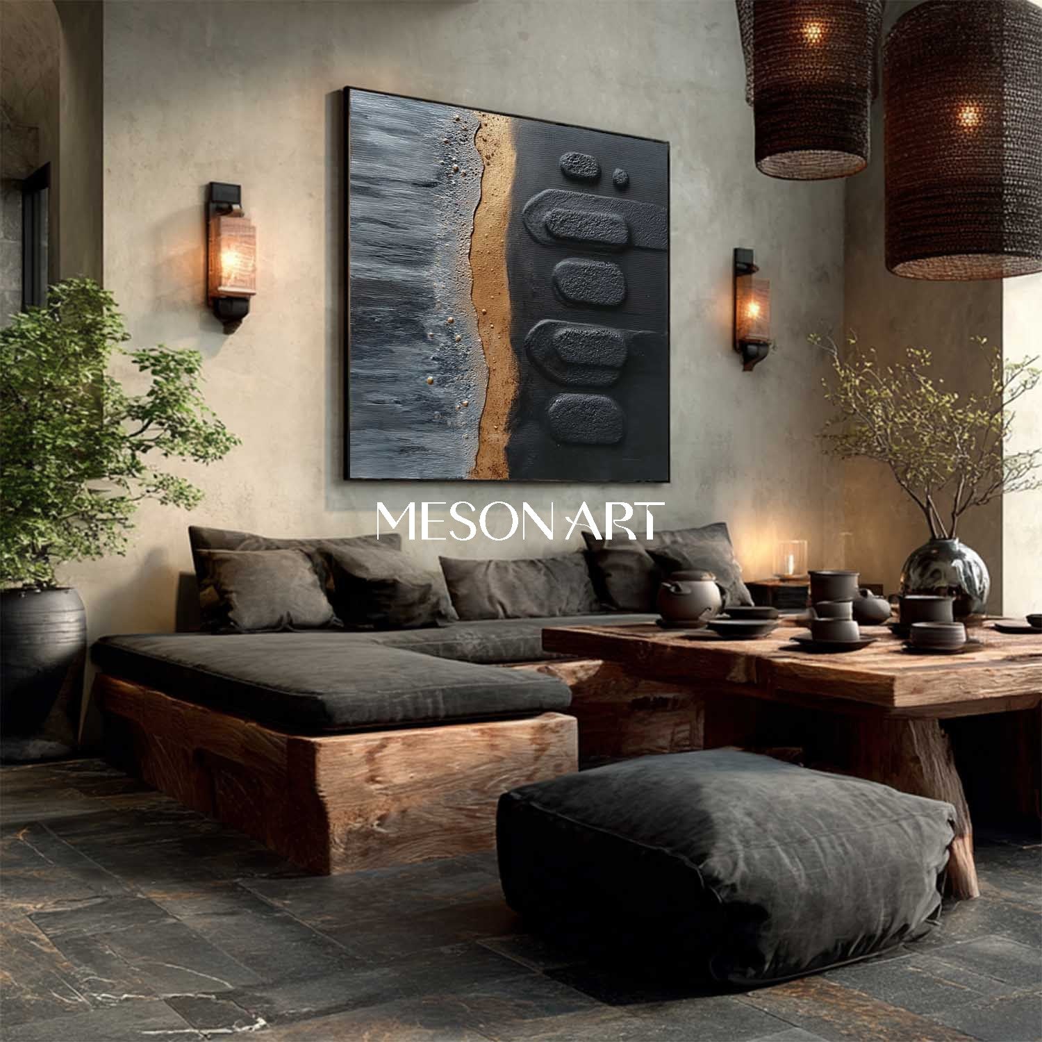 Order Custom Minimalist Abstract Painting for Living Room or Lounge