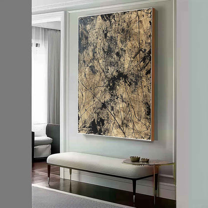 Large Green and Black Abstract Canvas Wall Art Decor Modern Green and Black Abstract Wall Paintings for Sale