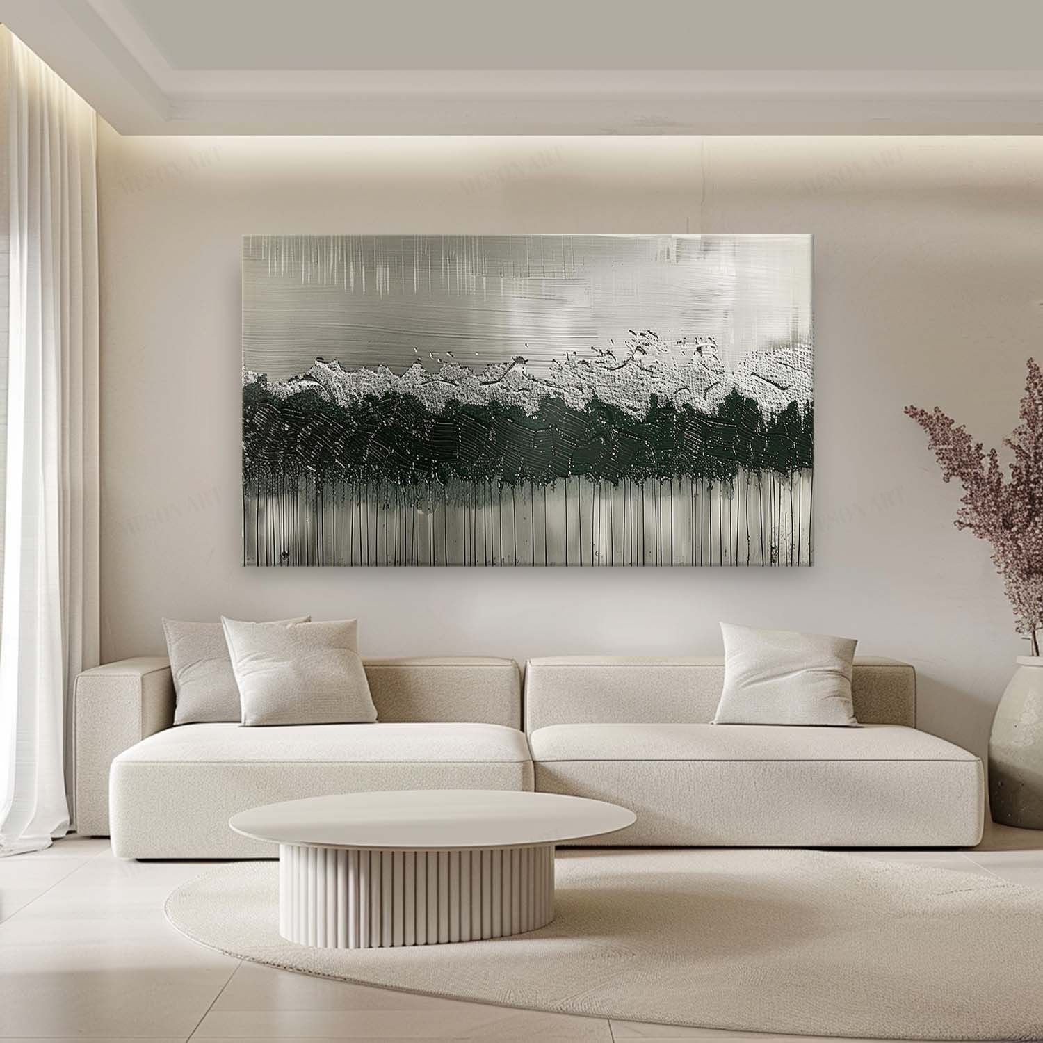 Large Silver and Black Art for Sale Silver and Black Abstract Canvas Wall Art Silver and Black Abstract Texture Painting