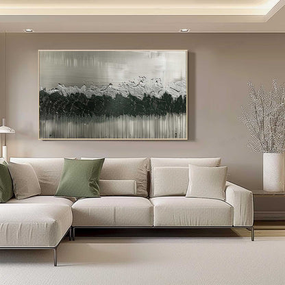 Large Silver and Black Art for Sale Silver and Black Abstract Canvas Wall Art Silver and Black Abstract Texture Painting
