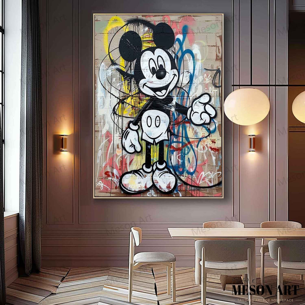 Colorful Graffiti Mickey Mouse Art - free download Tennessee best small towns
