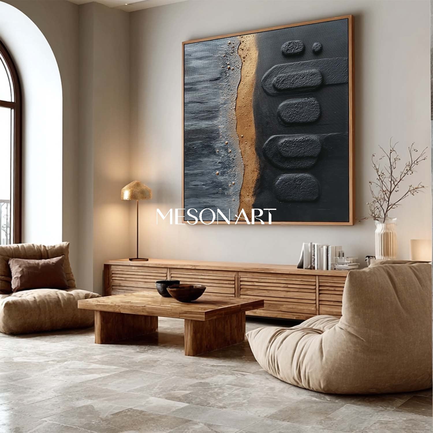 Order Custom Minimalist Abstract Painting for Living Room or Lounge