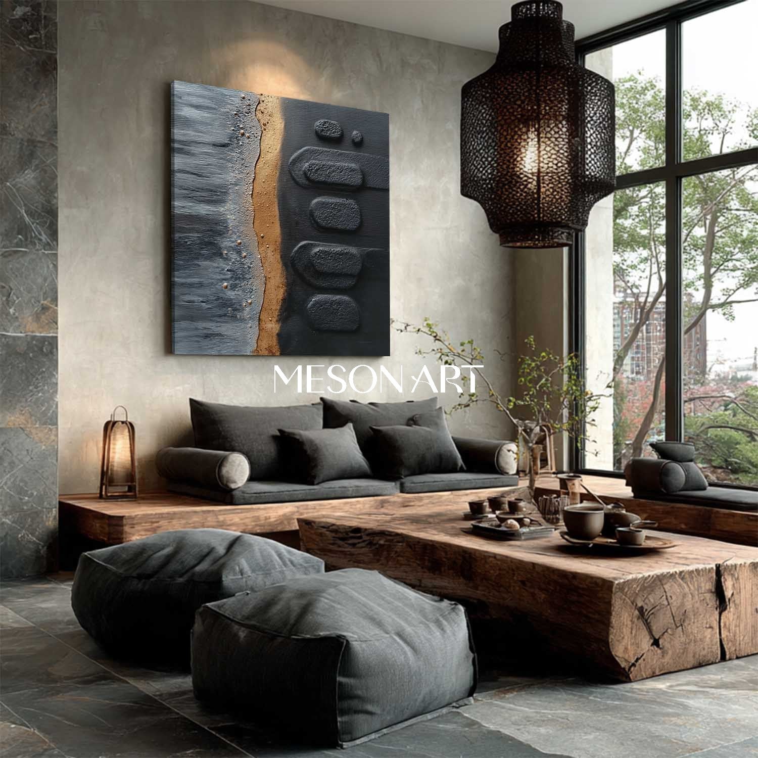 Order Custom Minimalist Abstract Painting for Living Room or Lounge