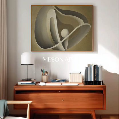 Modern Earth Tone Horizontal Wall Art Framed Original Decor Entryway Buy