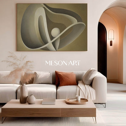 Modern Earth Tone Horizontal Wall Art Framed Original Decor Entryway Buy