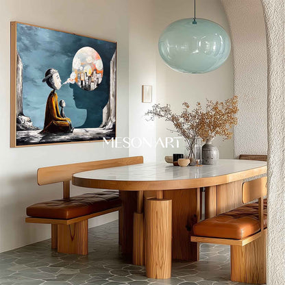 Dream Bubble Surreal Framed Canvas Bedroom Wall Art Decor Buy Online