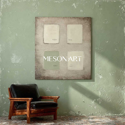 Gray Green Abstract Texture Painting Gray Green 3D Wall Art Decor Gray Green Abstract Art Canvas