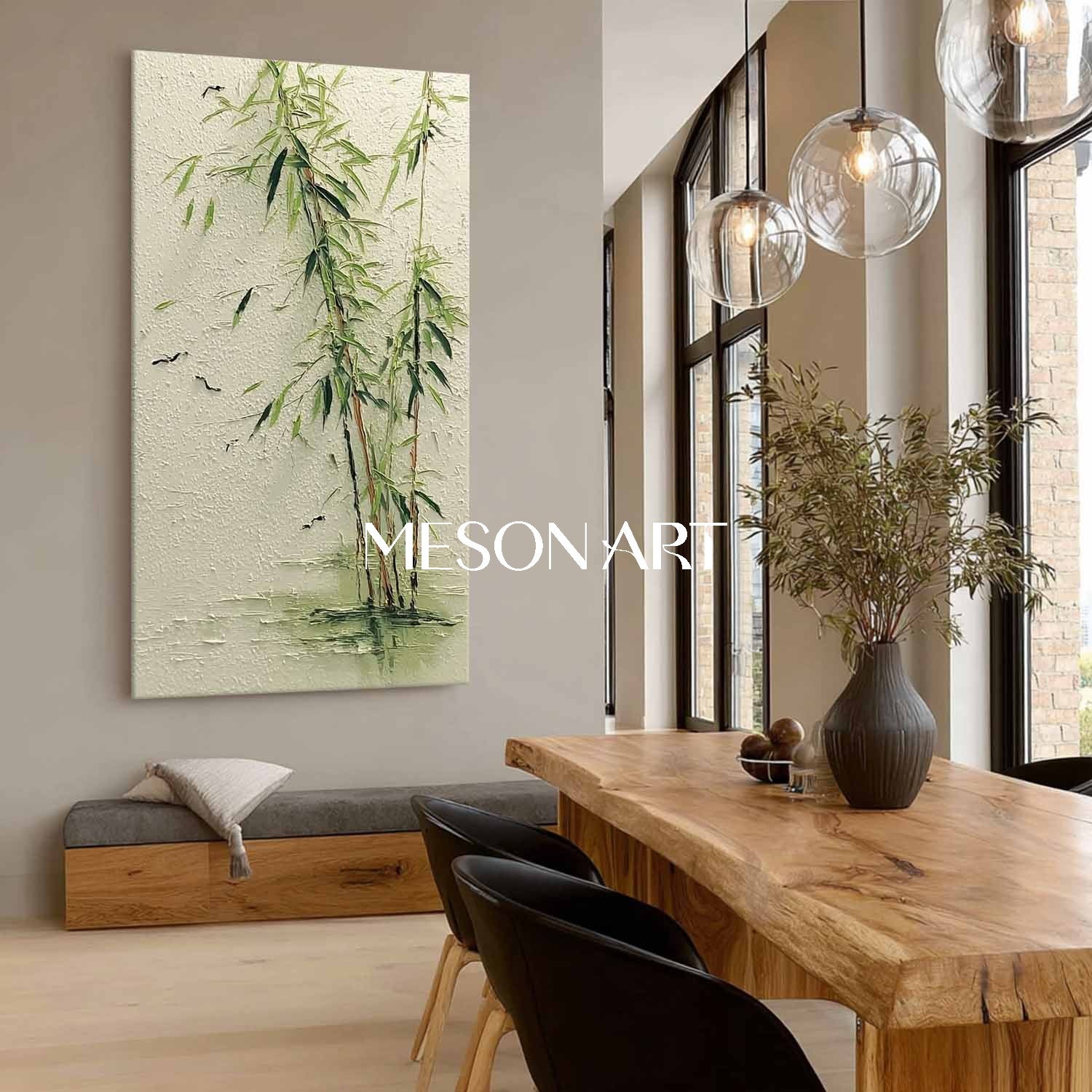 Imperfect Beauty in Nature – Wabi-Sabi Inspired Bamboo Wall Art | Mesonart
