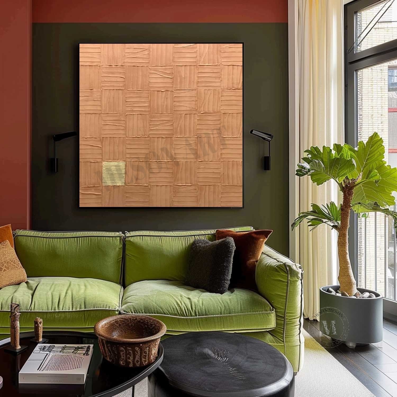 Brown Abstract Art for Sale Brown Abstract Wall Art Decoration Brown Minimalist Painting