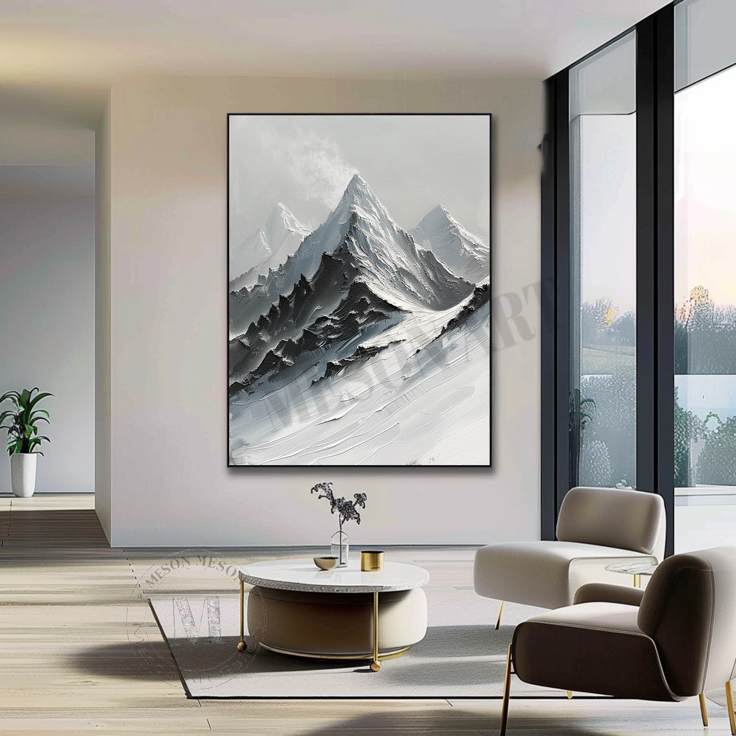White Black Swiss Snow Mountain Landscape Canvas Art for Sale Swiss Snow Mountain Wall Art Decor