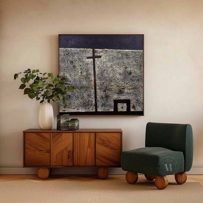 Black and White Textured Paintings for Sale Black and White Minimalist Abstract Canvas Wall Art