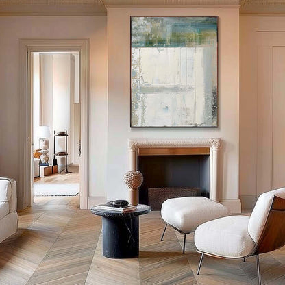 Large Grey Abstract Art Contemporary Wabi Sabi Abstract Canvas Wall Art Decor Grey Oil Paintings For Sale