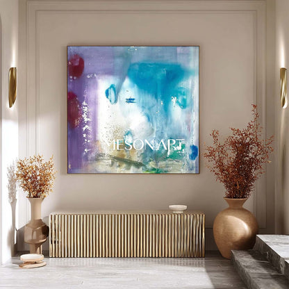 Modern Light Blue Abstract Paintings Light Blue Abstract Art for Sale