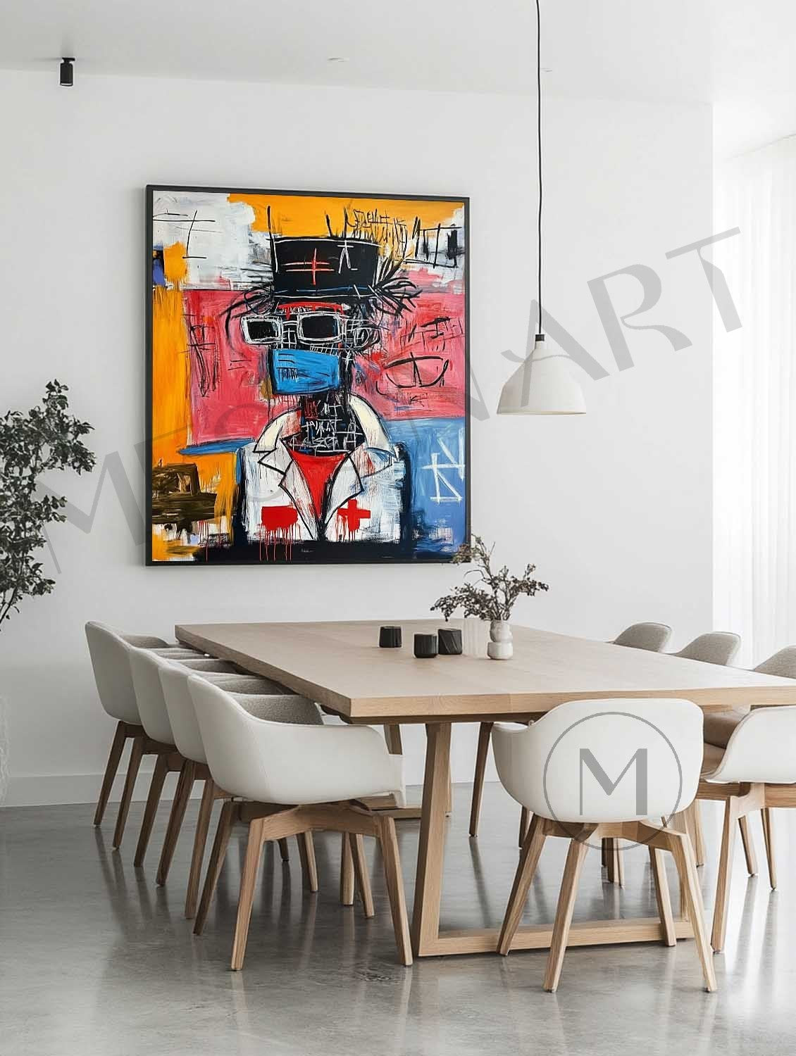Doctor Portrait Graffiti Art Canvas Hospital Wall Decoration Painting Doctor Wall Art