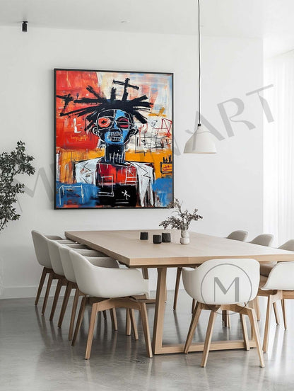 Basquiat Portrait Art Clinic Decorative Wall Art For Sale Basquiat Graffiti Abstract Canvas Painting