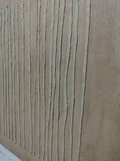 Large Brown Lines Abstract Canvas Wall Art Brown Minimalist Texture Painting Brown Abstract Art for Sale